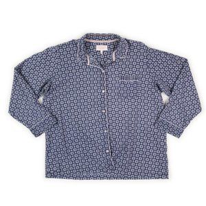 VICTORIA'S SECRET blue floral pajama top shirt size XL